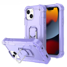 Load image into Gallery viewer, PC + Rubber 3-layers Shockproof Protective Case with Rotating Holder, For iPhone 13 mini, For iPhone 13, For iPhone 13 Pro, For iPhone 13 Pro Max
