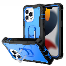Load image into Gallery viewer, PC + Rubber 3-layers Shockproof Protective Case with Rotating Holder, For iPhone 13 mini, For iPhone 13, For iPhone 13 Pro, For iPhone 13 Pro Max