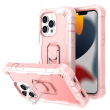 Load image into Gallery viewer, PC + Rubber 3-layers Shockproof Protective Case with Rotating Holder, For iPhone 13 mini, For iPhone 13, For iPhone 13 Pro, For iPhone 13 Pro Max
