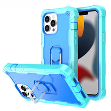 Load image into Gallery viewer, PC + Rubber 3-layers Shockproof Protective Case with Rotating Holder, For iPhone 13 mini, For iPhone 13, For iPhone 13 Pro, For iPhone 13 Pro Max