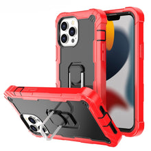 Load image into Gallery viewer, PC + Rubber 3-layers Shockproof Protective Case with Rotating Holder, For iPhone 13 mini, For iPhone 13, For iPhone 13 Pro, For iPhone 13 Pro Max
