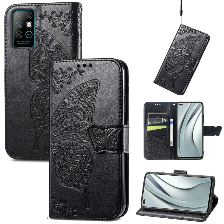 Butterfly Love Flowers Embossed Horizontal Flip Leather Case with Holder & Card Slots & Wallet & Lanyard, For Infinix Note 8, For Infinix Note 10, For vivo IQOO Neo 3, For LG Velvet 2 Pro, For Motorola Edge 20 Pro, For OPPO Reno 6Z