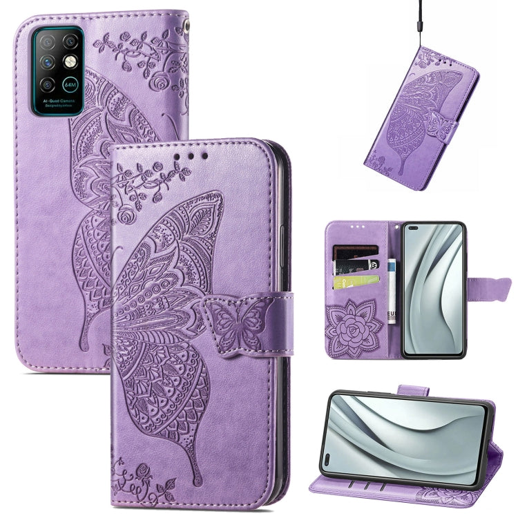 Butterfly Love Flowers Embossed Horizontal Flip Leather Case with Holder & Card Slots & Wallet & Lanyard, For Infinix Note 8, For Infinix Note 10, For vivo IQOO Neo 3, For LG Velvet 2 Pro, For Motorola Edge 20 Pro, For OPPO Reno 6Z