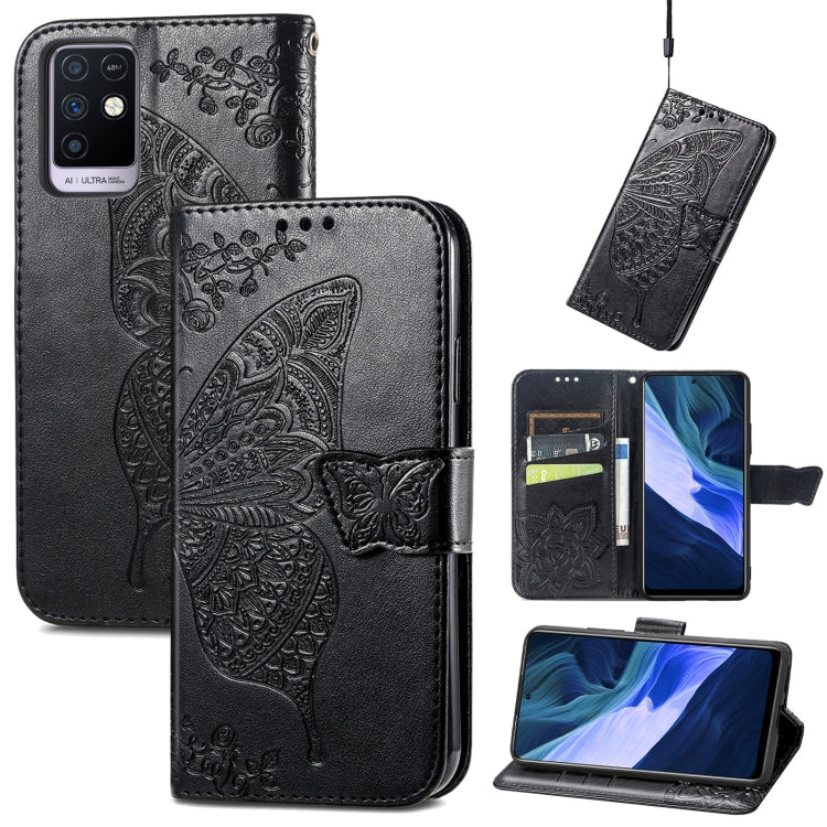 Butterfly Love Flowers Embossed Horizontal Flip Leather Case with Holder & Card Slots & Wallet & Lanyard, For Infinix Note 8, For Infinix Note 10, For vivo IQOO Neo 3, For LG Velvet 2 Pro, For Motorola Edge 20 Pro, For OPPO Reno 6Z