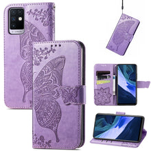 Load image into Gallery viewer, Butterfly Love Flowers Embossed Horizontal Flip Leather Case with Holder &amp; Card Slots &amp; Wallet &amp; Lanyard, For Infinix Note 8, For Infinix Note 10, For vivo IQOO Neo 3, For LG Velvet 2 Pro, For Motorola Edge 20 Pro, For OPPO Reno 6Z