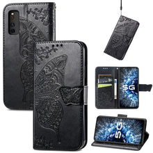 Load image into Gallery viewer, Butterfly Love Flowers Embossed Horizontal Flip Leather Case with Holder &amp; Card Slots &amp; Wallet &amp; Lanyard, For Infinix Note 8, For Infinix Note 10, For vivo IQOO Neo 3, For LG Velvet 2 Pro, For Motorola Edge 20 Pro, For OPPO Reno 6Z
