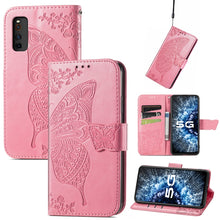Load image into Gallery viewer, Butterfly Love Flowers Embossed Horizontal Flip Leather Case with Holder &amp; Card Slots &amp; Wallet &amp; Lanyard, For Infinix Note 8, For Infinix Note 10, For vivo IQOO Neo 3, For LG Velvet 2 Pro, For Motorola Edge 20 Pro, For OPPO Reno 6Z