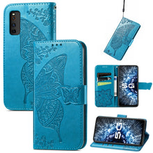 Load image into Gallery viewer, Butterfly Love Flowers Embossed Horizontal Flip Leather Case with Holder &amp; Card Slots &amp; Wallet &amp; Lanyard, For Infinix Note 8, For Infinix Note 10, For vivo IQOO Neo 3, For LG Velvet 2 Pro, For Motorola Edge 20 Pro, For OPPO Reno 6Z