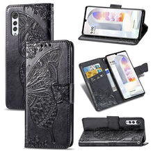 Load image into Gallery viewer, Butterfly Love Flowers Embossed Horizontal Flip Leather Case with Holder &amp; Card Slots &amp; Wallet &amp; Lanyard, For Infinix Note 8, For Infinix Note 10, For vivo IQOO Neo 3, For LG Velvet 2 Pro, For Motorola Edge 20 Pro, For OPPO Reno 6Z