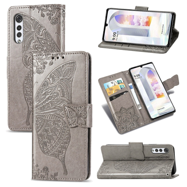 Butterfly Love Flowers Embossed Horizontal Flip Leather Case with Holder & Card Slots & Wallet & Lanyard, For Infinix Note 8, For Infinix Note 10, For vivo IQOO Neo 3, For LG Velvet 2 Pro, For Motorola Edge 20 Pro, For OPPO Reno 6Z