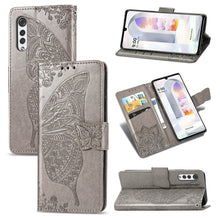 Load image into Gallery viewer, Butterfly Love Flowers Embossed Horizontal Flip Leather Case with Holder &amp; Card Slots &amp; Wallet &amp; Lanyard, For Infinix Note 8, For Infinix Note 10, For vivo IQOO Neo 3, For LG Velvet 2 Pro, For Motorola Edge 20 Pro, For OPPO Reno 6Z