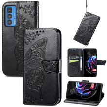 Load image into Gallery viewer, Butterfly Love Flowers Embossed Horizontal Flip Leather Case with Holder &amp; Card Slots &amp; Wallet &amp; Lanyard, For Infinix Note 8, For Infinix Note 10, For vivo IQOO Neo 3, For LG Velvet 2 Pro, For Motorola Edge 20 Pro, For OPPO Reno 6Z