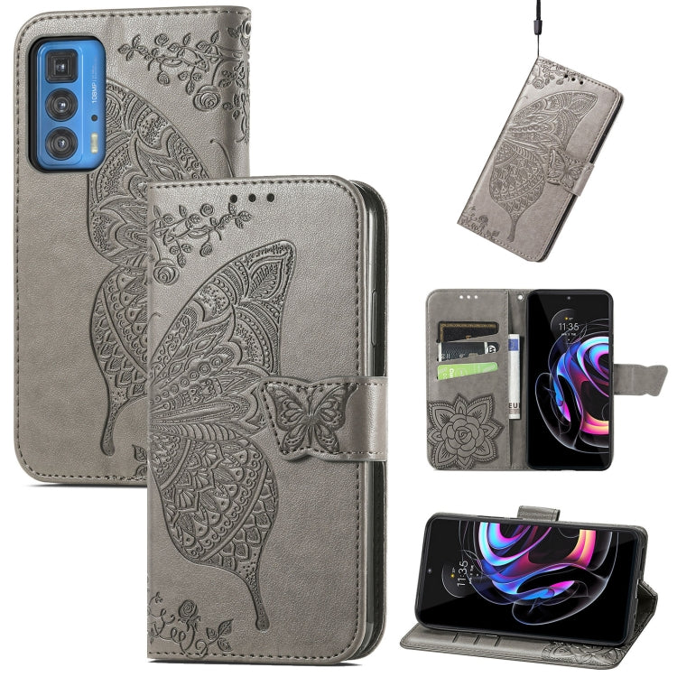 Butterfly Love Flowers Embossed Horizontal Flip Leather Case with Holder & Card Slots & Wallet & Lanyard, For Infinix Note 8, For Infinix Note 10, For vivo IQOO Neo 3, For LG Velvet 2 Pro, For Motorola Edge 20 Pro, For OPPO Reno 6Z