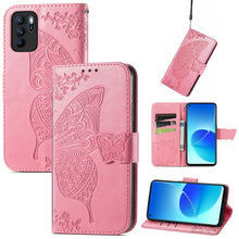 Load image into Gallery viewer, Butterfly Love Flowers Embossed Horizontal Flip Leather Case with Holder &amp; Card Slots &amp; Wallet &amp; Lanyard, For Infinix Note 8, For Infinix Note 10, For vivo IQOO Neo 3, For LG Velvet 2 Pro, For Motorola Edge 20 Pro, For OPPO Reno 6Z
