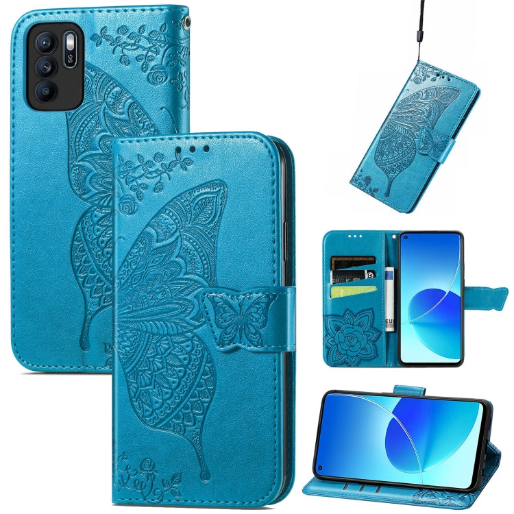 Butterfly Love Flowers Embossed Horizontal Flip Leather Case with Holder & Card Slots & Wallet & Lanyard, For Infinix Note 8, For Infinix Note 10, For vivo IQOO Neo 3, For LG Velvet 2 Pro, For Motorola Edge 20 Pro, For OPPO Reno 6Z