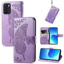 Load image into Gallery viewer, Butterfly Love Flowers Embossed Horizontal Flip Leather Case with Holder &amp; Card Slots &amp; Wallet &amp; Lanyard, For Infinix Note 8, For Infinix Note 10, For vivo IQOO Neo 3, For LG Velvet 2 Pro, For Motorola Edge 20 Pro, For OPPO Reno 6Z
