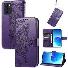 Load image into Gallery viewer, Butterfly Love Flowers Embossed Horizontal Flip Leather Case with Holder &amp; Card Slots &amp; Wallet &amp; Lanyard, For Infinix Note 8, For Infinix Note 10, For vivo IQOO Neo 3, For LG Velvet 2 Pro, For Motorola Edge 20 Pro, For OPPO Reno 6Z