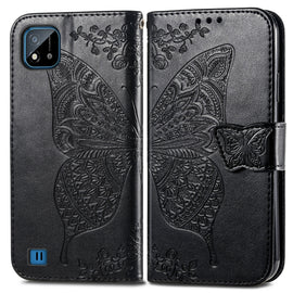 Butterfly Love Flowers Embossed Horizontal Flip Leather Case with Holder & Card Slots & Wallet & Lanyard, For OPPO Realme C20, For vivo S7e, For vivo S10 / S10 Pro, For vivo V20 2021, For Wiko Y61, For Xiaomi Redmi 10