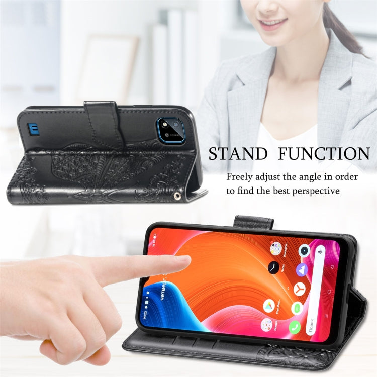 Butterfly Love Flowers Embossed Horizontal Flip Leather Case with Holder & Card Slots & Wallet & Lanyard, For OPPO Realme C20, For vivo S7e, For vivo S10 / S10 Pro, For vivo V20 2021, For Wiko Y61, For Xiaomi Redmi 10