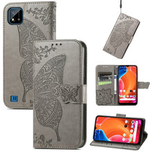 Load image into Gallery viewer, Butterfly Love Flowers Embossed Horizontal Flip Leather Case with Holder &amp; Card Slots &amp; Wallet &amp; Lanyard, For OPPO Realme C20, For vivo S7e, For vivo S10 / S10 Pro, For vivo V20 2021, For Wiko Y61, For Xiaomi Redmi 10