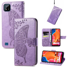Load image into Gallery viewer, Butterfly Love Flowers Embossed Horizontal Flip Leather Case with Holder &amp; Card Slots &amp; Wallet &amp; Lanyard, For OPPO Realme C20, For vivo S7e, For vivo S10 / S10 Pro, For vivo V20 2021, For Wiko Y61, For Xiaomi Redmi 10