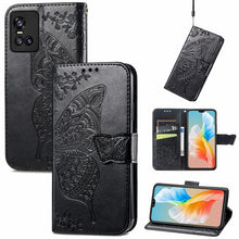 Load image into Gallery viewer, Butterfly Love Flowers Embossed Horizontal Flip Leather Case with Holder &amp; Card Slots &amp; Wallet &amp; Lanyard, For OPPO Realme C20, For vivo S7e, For vivo S10 / S10 Pro, For vivo V20 2021, For Wiko Y61, For Xiaomi Redmi 10