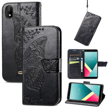 Load image into Gallery viewer, Butterfly Love Flowers Embossed Horizontal Flip Leather Case with Holder &amp; Card Slots &amp; Wallet &amp; Lanyard, For OPPO Realme C20, For vivo S7e, For vivo S10 / S10 Pro, For vivo V20 2021, For Wiko Y61, For Xiaomi Redmi 10