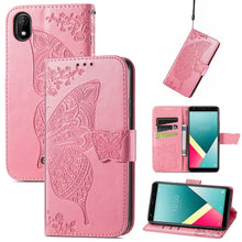 Load image into Gallery viewer, Butterfly Love Flowers Embossed Horizontal Flip Leather Case with Holder &amp; Card Slots &amp; Wallet &amp; Lanyard, For OPPO Realme C20, For vivo S7e, For vivo S10 / S10 Pro, For vivo V20 2021, For Wiko Y61, For Xiaomi Redmi 10