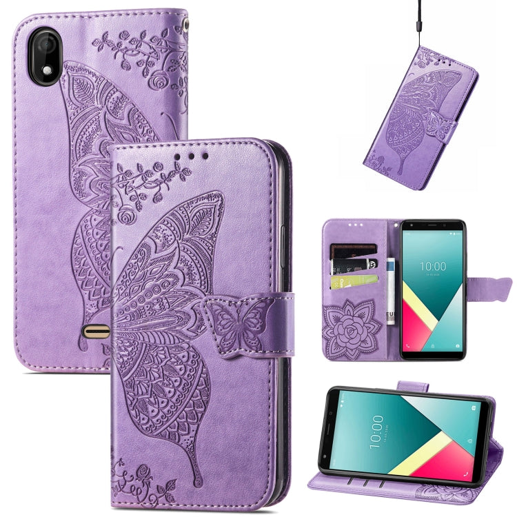Butterfly Love Flowers Embossed Horizontal Flip Leather Case with Holder & Card Slots & Wallet & Lanyard, For OPPO Realme C20, For vivo S7e, For vivo S10 / S10 Pro, For vivo V20 2021, For Wiko Y61, For Xiaomi Redmi 10