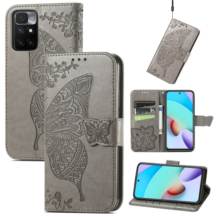 Butterfly Love Flowers Embossed Horizontal Flip Leather Case with Holder & Card Slots & Wallet & Lanyard, For OPPO Realme C20, For vivo S7e, For vivo S10 / S10 Pro, For vivo V20 2021, For Wiko Y61, For Xiaomi Redmi 10