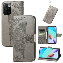 Load image into Gallery viewer, Butterfly Love Flowers Embossed Horizontal Flip Leather Case with Holder &amp; Card Slots &amp; Wallet &amp; Lanyard, For OPPO Realme C20, For vivo S7e, For vivo S10 / S10 Pro, For vivo V20 2021, For Wiko Y61, For Xiaomi Redmi 10
