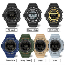 Load image into Gallery viewer, SANDA 2106 LED Digital Display Luminous Alarm Clock Men Outdoor Sports Electronic Watch