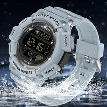 Load image into Gallery viewer, SANDA 2106 LED Digital Display Luminous Alarm Clock Men Outdoor Sports Electronic Watch