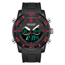 Load image into Gallery viewer, SANDA 3106 Dual Digital Display Men Outdoor Sports Luminous Shockproof Electronic Watch