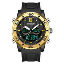 Load image into Gallery viewer, SANDA 3106 Dual Digital Display Men Outdoor Sports Luminous Shockproof Electronic Watch