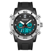 Load image into Gallery viewer, SANDA 3106 Dual Digital Display Men Outdoor Sports Luminous Shockproof Electronic Watch