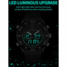 Load image into Gallery viewer, SANDA 3106 Dual Digital Display Men Outdoor Sports Luminous Shockproof Electronic Watch