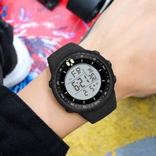 Load image into Gallery viewer, SANDA 6071 Three-split Screen LED Digital Display Luminous Stopwatch Timing Multifunctional Men Sports Electronic Watch