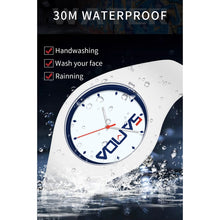 Load image into Gallery viewer, SANDA 6076 Simple Scale Round Dial Ladies Silicone Strap Quartz Watch