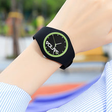 Load image into Gallery viewer, SANDA 6076 Simple Scale Round Dial Ladies Silicone Strap Quartz Watch