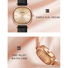 Load image into Gallery viewer, SANDA P1098 Simple Bar Scale Oval Dial Quartz Watch for Women
