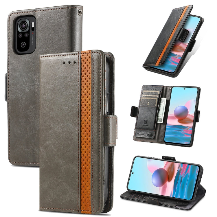 CaseNeo Business Splicing Dual Magnetic Buckle Horizontal Flip PU Leather Case with Holder & Card Slots & Wallet, For Xiaomi Redmi Note 10, For Xiaomi Redmi Note 10 5G, For Xiaomi Redmi 10, For Xiaomi Redmi K40 Gaming, For Samsung Galaxy A52 5G        ...