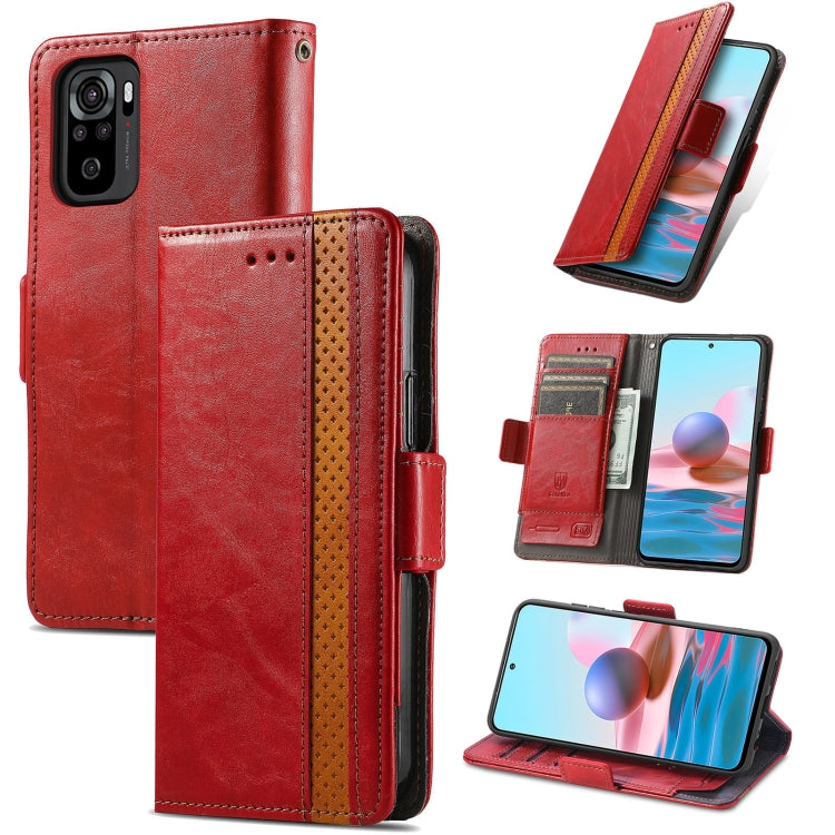 CaseNeo Business Splicing Dual Magnetic Buckle Horizontal Flip PU Leather Case with Holder & Card Slots & Wallet, For Xiaomi Redmi Note 10, For Xiaomi Redmi Note 10 5G, For Xiaomi Redmi 10, For Xiaomi Redmi K40 Gaming, For Samsung Galaxy A52 5G        ...