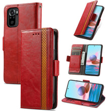 Load image into Gallery viewer, CaseNeo Business Splicing Dual Magnetic Buckle Horizontal Flip PU Leather Case with Holder &amp; Card Slots &amp; Wallet, For Xiaomi Redmi Note 10, For Xiaomi Redmi Note 10 5G, For Xiaomi Redmi 10, For Xiaomi Redmi K40 Gaming, For Samsung Galaxy A52 5G        ...