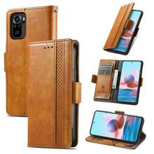Load image into Gallery viewer, CaseNeo Business Splicing Dual Magnetic Buckle Horizontal Flip PU Leather Case with Holder &amp; Card Slots &amp; Wallet, For Xiaomi Redmi Note 10, For Xiaomi Redmi Note 10 5G, For Xiaomi Redmi 10, For Xiaomi Redmi K40 Gaming, For Samsung Galaxy A52 5G        ...