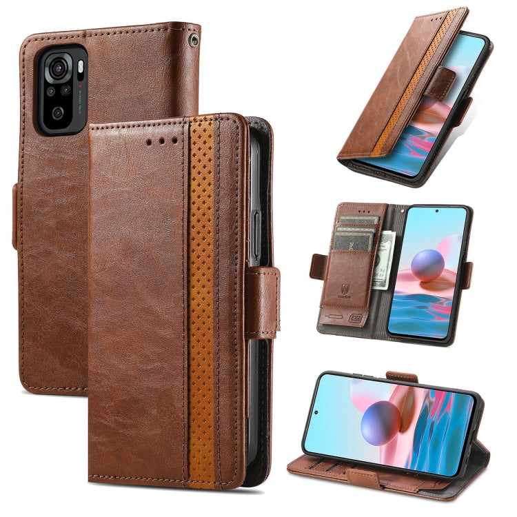 CaseNeo Business Splicing Dual Magnetic Buckle Horizontal Flip PU Leather Case with Holder & Card Slots & Wallet, For Xiaomi Redmi Note 10, For Xiaomi Redmi Note 10 5G, For Xiaomi Redmi 10, For Xiaomi Redmi K40 Gaming, For Samsung Galaxy A52 5G        ...