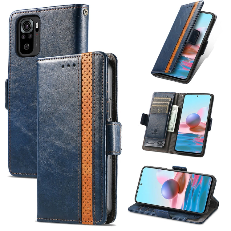 CaseNeo Business Splicing Dual Magnetic Buckle Horizontal Flip PU Leather Case with Holder & Card Slots & Wallet, For Xiaomi Redmi Note 10, For Xiaomi Redmi Note 10 5G, For Xiaomi Redmi 10, For Xiaomi Redmi K40 Gaming, For Samsung Galaxy A52 5G        ...