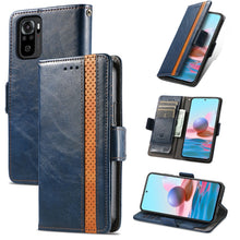 Load image into Gallery viewer, CaseNeo Business Splicing Dual Magnetic Buckle Horizontal Flip PU Leather Case with Holder &amp; Card Slots &amp; Wallet, For Xiaomi Redmi Note 10, For Xiaomi Redmi Note 10 5G, For Xiaomi Redmi 10, For Xiaomi Redmi K40 Gaming, For Samsung Galaxy A52 5G        ...