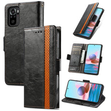 Load image into Gallery viewer, CaseNeo Business Splicing Dual Magnetic Buckle Horizontal Flip PU Leather Case with Holder &amp; Card Slots &amp; Wallet, For Xiaomi Redmi Note 10, For Xiaomi Redmi Note 10 5G, For Xiaomi Redmi 10, For Xiaomi Redmi K40 Gaming, For Samsung Galaxy A52 5G        ...