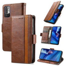 Load image into Gallery viewer, CaseNeo Business Splicing Dual Magnetic Buckle Horizontal Flip PU Leather Case with Holder &amp; Card Slots &amp; Wallet, For Xiaomi Redmi Note 10, For Xiaomi Redmi Note 10 5G, For Xiaomi Redmi 10, For Xiaomi Redmi K40 Gaming, For Samsung Galaxy A52 5G        ...